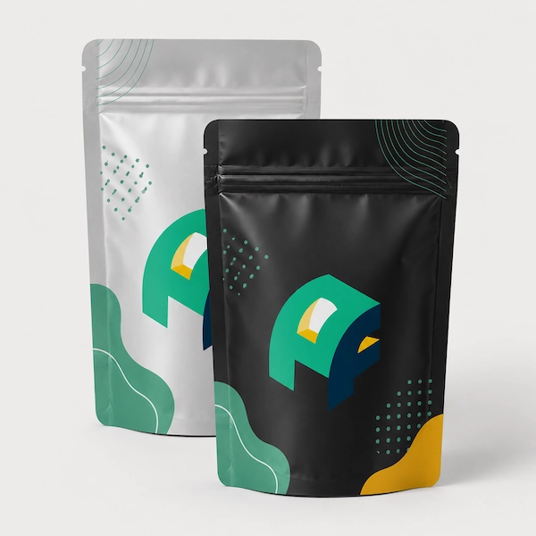 Custom Printed mylar bag 4.5x7x2.5Â inches